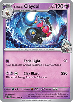Steven’s Claydol: Uncommon 084/182