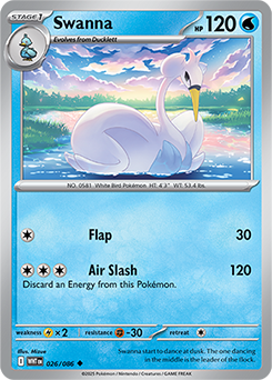 Swanna: Uncommon 024/086 (WHT)