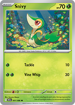 Snivy: Common 001/086 (BLK)