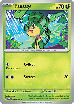 Pansage: Common 004/086 (BLK)