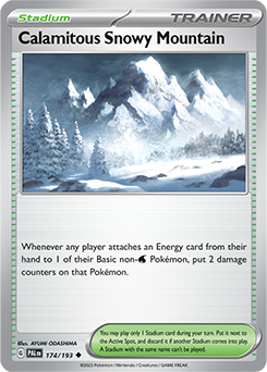 Calamitous Snowy Mountain: Uncommon 174/193 (PAL)
