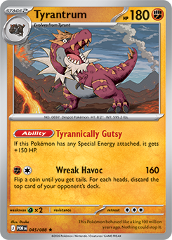 Tyrantrum: Rare 045/088 (POR)