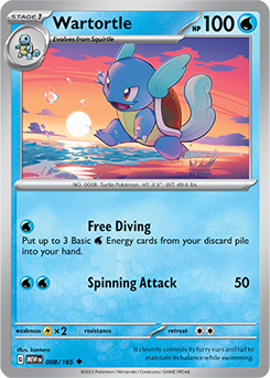 Wartortle: Uncommon 008/165 (MEW)