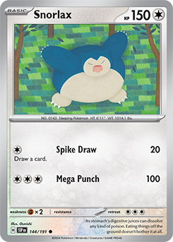 Snorlax: Common 144/191 (SSP)