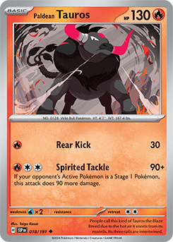 Paldean Tauros: Uncommon 018/191 (SSP)