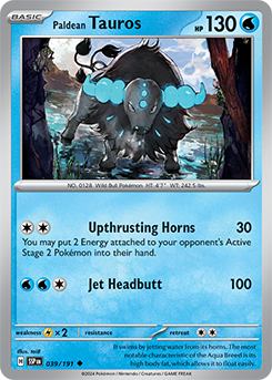 Paldean Tauros: Uncommon 039/191 (SSP)