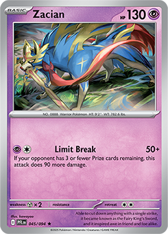 Zacian: Rare 045/094 (PFL)