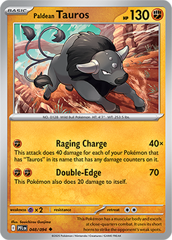 Paldean Tauros: Uncommon 048/094 (PFL)