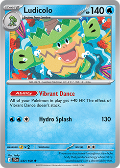 Ludicolo: Rare 037/159 (JTG)