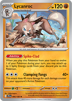Lycanroc: Rare 085/159 (JTG)