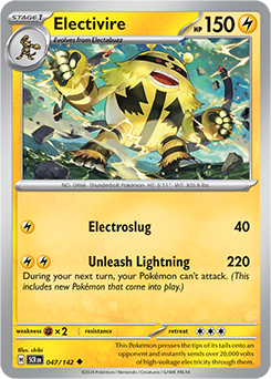 Electivire: Uncommon 047/142 (SCR)