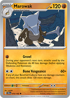 Marowak: Uncommon 073/142 (SCR)