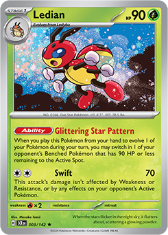Ledian: Rare 003/142 (SCR)
