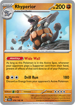 Rhyperior: Rare 076/142 (SCR)