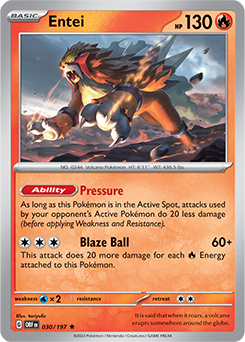 Entei: Rare 030/197 (OBF)