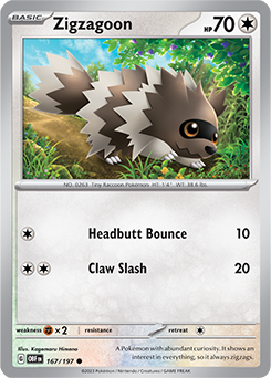 Zigzagoon: Common 167/197 (OBF)