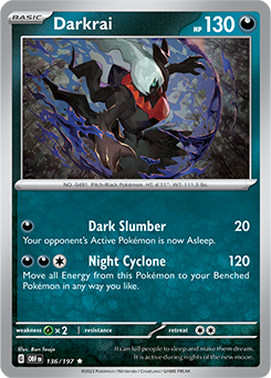Darkrai: Rare 136/197 (OBF)