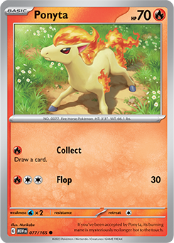 Ponyta: Common 077/165 (MEW)