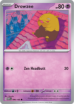 Drowzee: Common 096/165 (MEW)