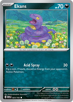 Ekans: Common 023/165 (MEW)