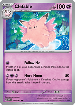 Clefable: Uncommon 036/165 (MEW)