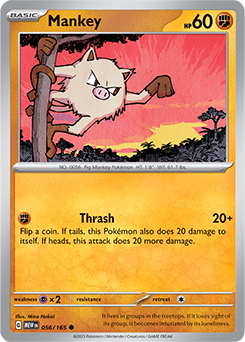 Mankey: Common 056/165 (MEW)