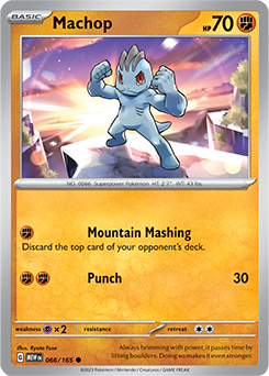 Machop: Common 066/165 (MEW)