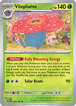 Vileplume: Rare 045/165 (MEW)
