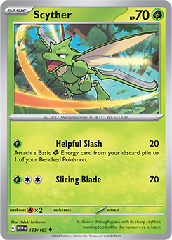 Scyther: Uncommon 123/165 (MEW)