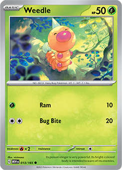 Weedle: Common 013/165 (MEW)