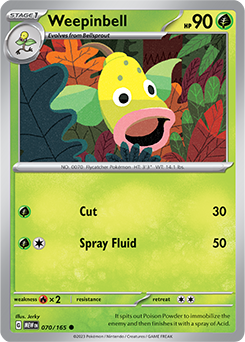 Weepinbell: Common 070/165 (MEW)