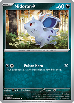 Nidoran F: Common 029/165 (MEW)