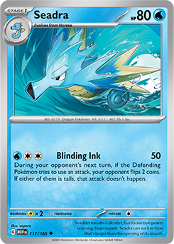 Seadra: Uncommon 117/165 (MEW)