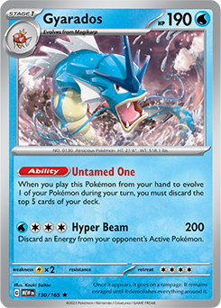 Gyarados: Rare 130/165 (MEW)