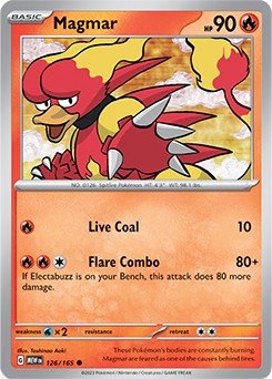 Magmar: Common 126/165 (MEW)