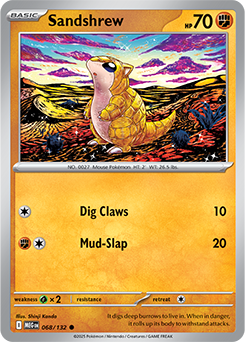 Sandshrew: Common 068/132 (MEG)