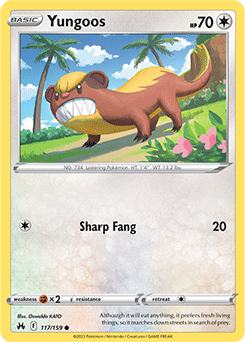 Yungoos: Common 117/159 (Crown Zenith)
