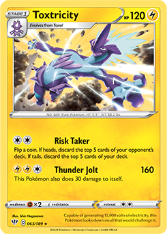 Toxtricity: Rare 063/189 (Darkness Ablaze)