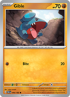 Gible: Common 094/182 (PAR)