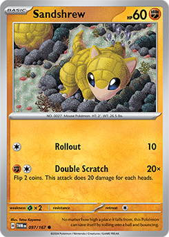Sandshrew: Common 097/167 (TWM)