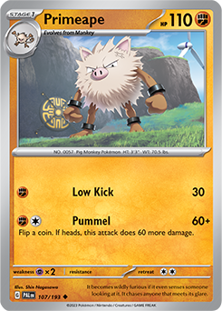 Primeape: Uncommon 107/193 (PAL)