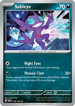 Sableye: Rare 136/193 (PAL)
