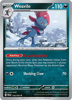 Weavile: Rare 134/193 (PAL)