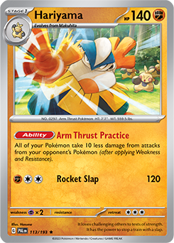 Hariyama: Rare 113/193 (PAL)