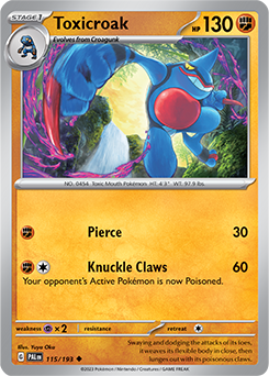 Toxicroak: Uncommon 115/193 (PAL)
