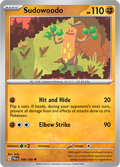 Sudowoodo: Uncommon 109/193 (PAL)