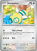 Dunsparce: Common 156/193 (PAL)