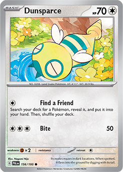 Dunsparce: Common 156/193 (PAL)