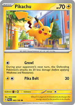 Pikachu: Common 062/193 (PAL)