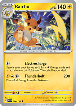 Raichu: Uncommon 064/193 (PAL)